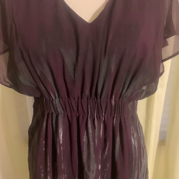 Chic Ombre Midi Dress in Purple and Gray - Picture 3 of 11